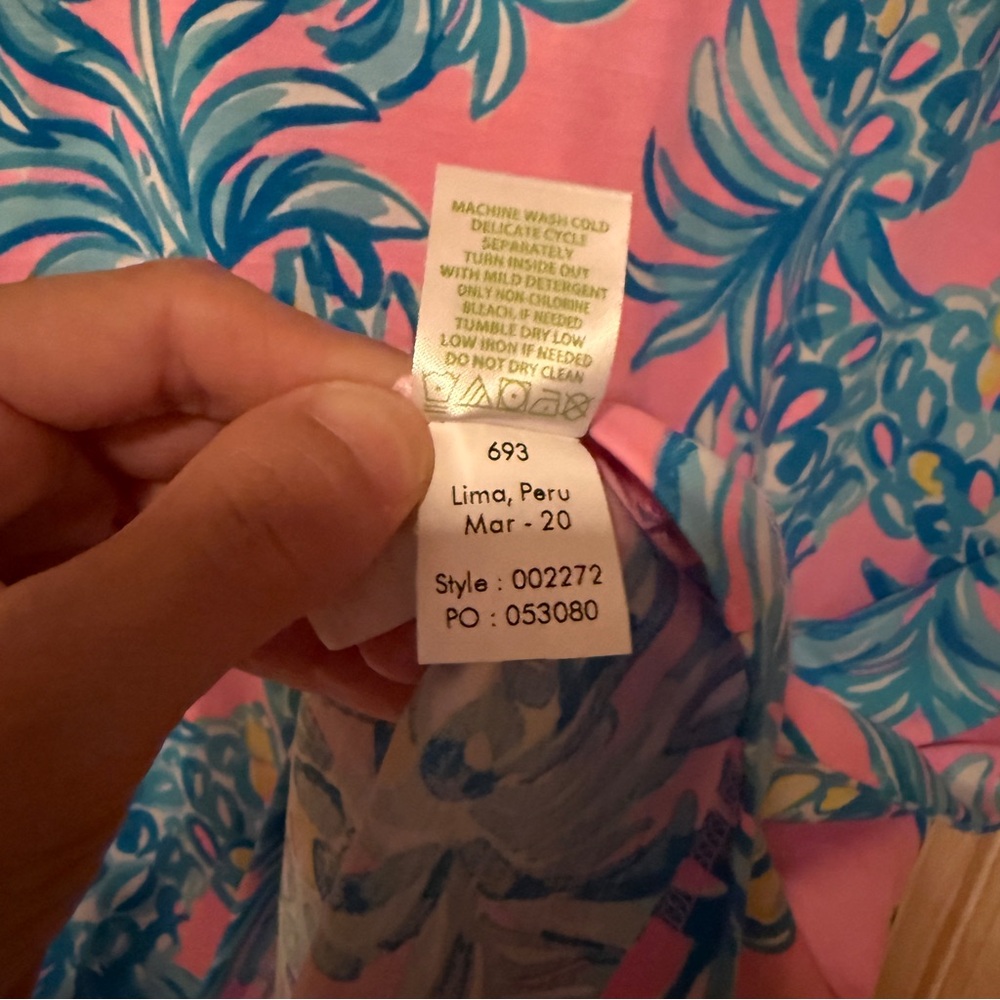 EUC Lilly Pulitzer Brewster Dress in Pelican Pink Beat the Heat - Picture 5 of 6